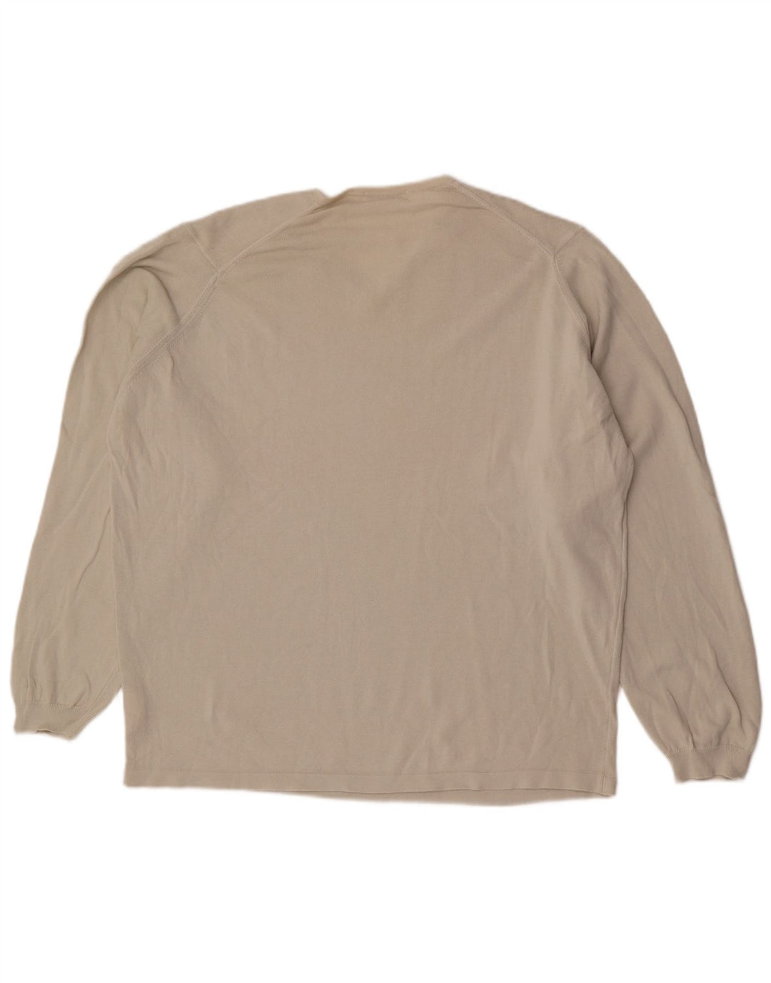 Marks & Spencer Hombre Top Manga Larga XL Algodón Beige