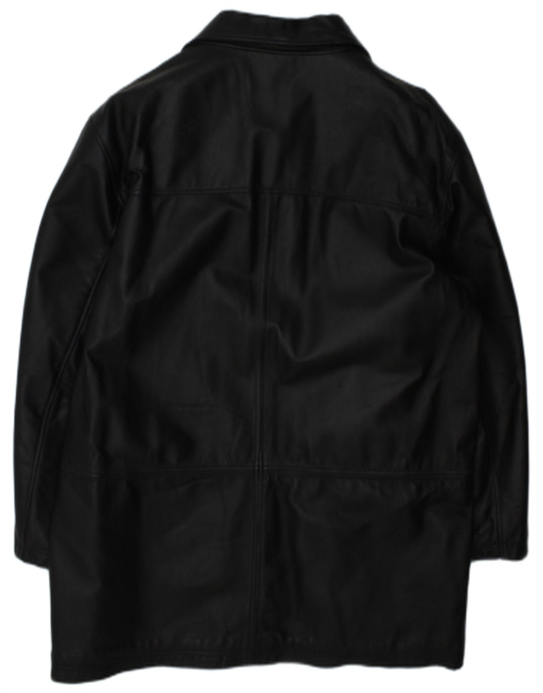 In Extenso Abrigo de cuero para hombre UK 40 Large Black Leather