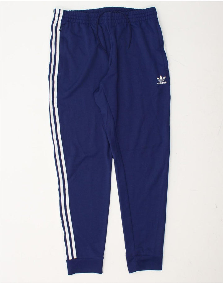 ADIDAS Hombre Chándal Pantalones Joggers Grande Azul Marino Poliéster