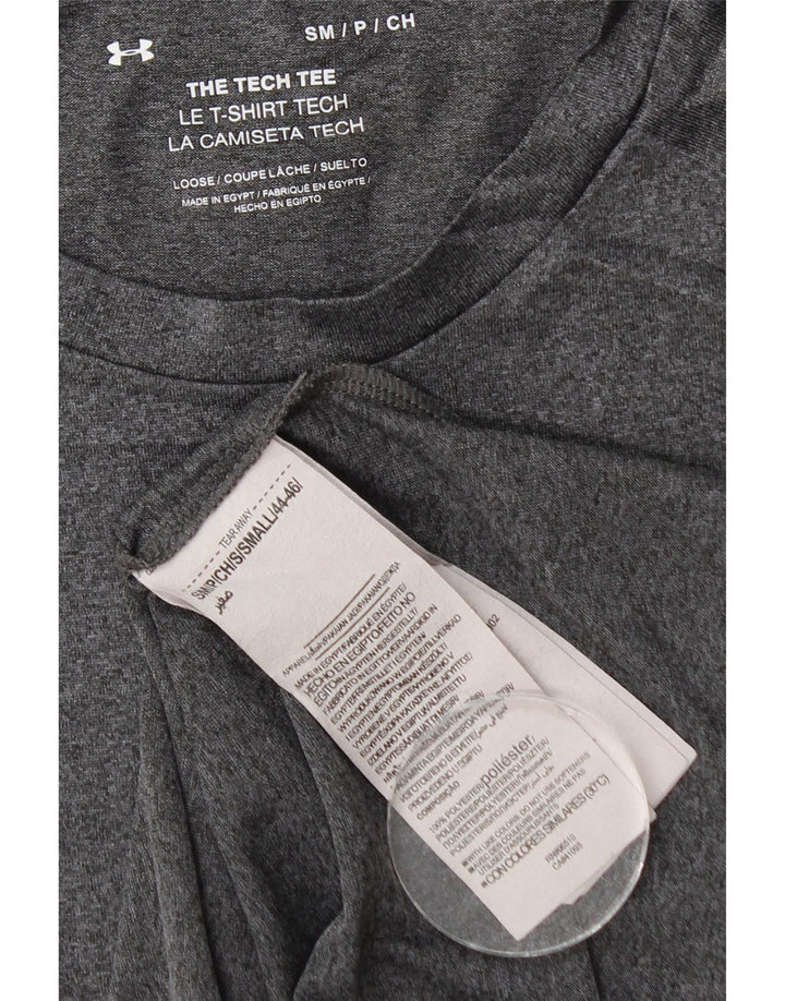 UNDER ARMOUR Camiseta para hombre Top Small Grey Moteado Poliéster