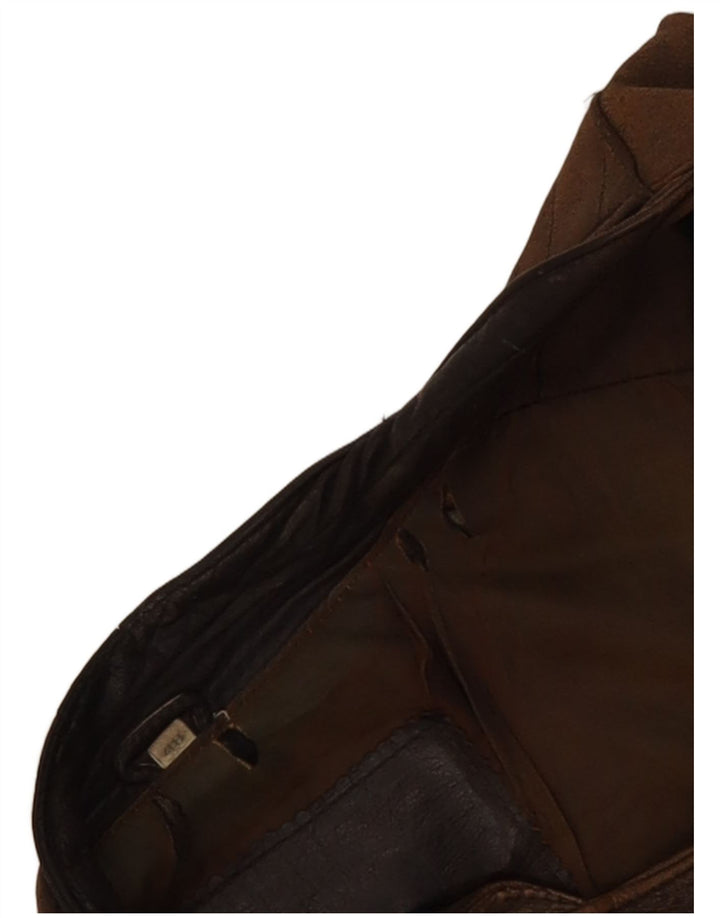 Mark Astor Chaleco de cuero para hombre IT 48 Marrón medio