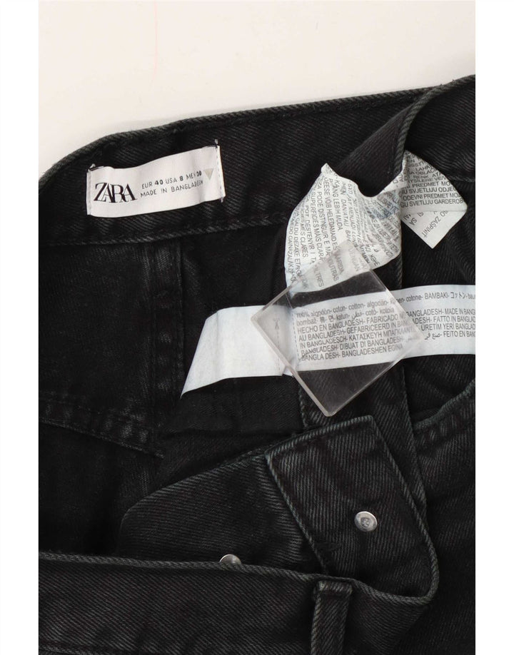 Zara Jeans Rectos Mujer EU 40 Medium W30 L29 Azul Marino Algodón