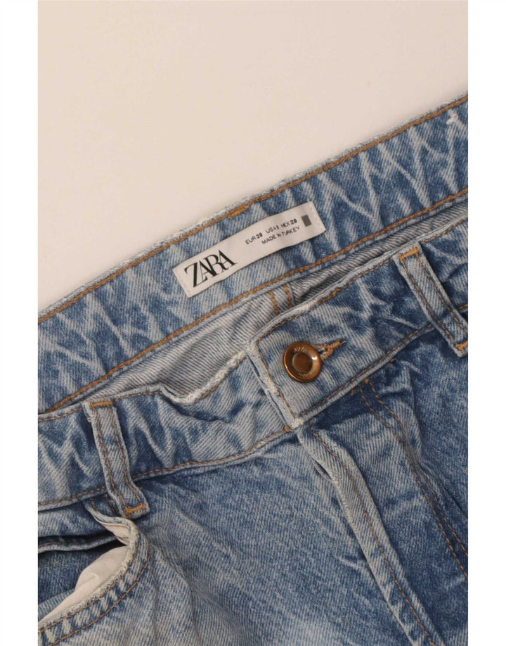 Zara Vaqueros Rectos Mujer EU 38 Small W28 L28 Azul