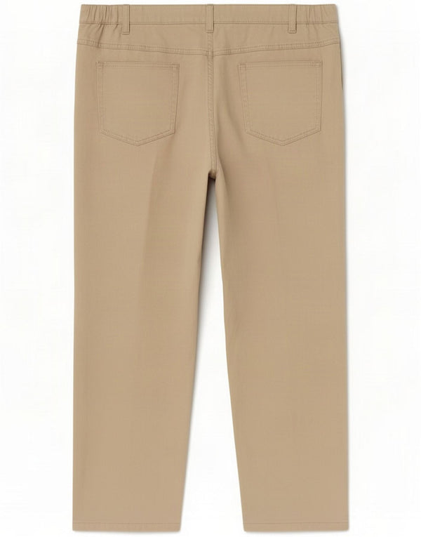 Marks & Spencer Pantalones casuales de pierna ancha para mujer UK 22 3XL W42 L30 Beige