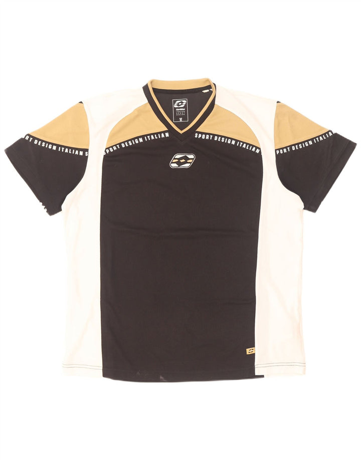 Lotto Camiseta gráfica para hombre Top XL Poliéster color block multicolor
