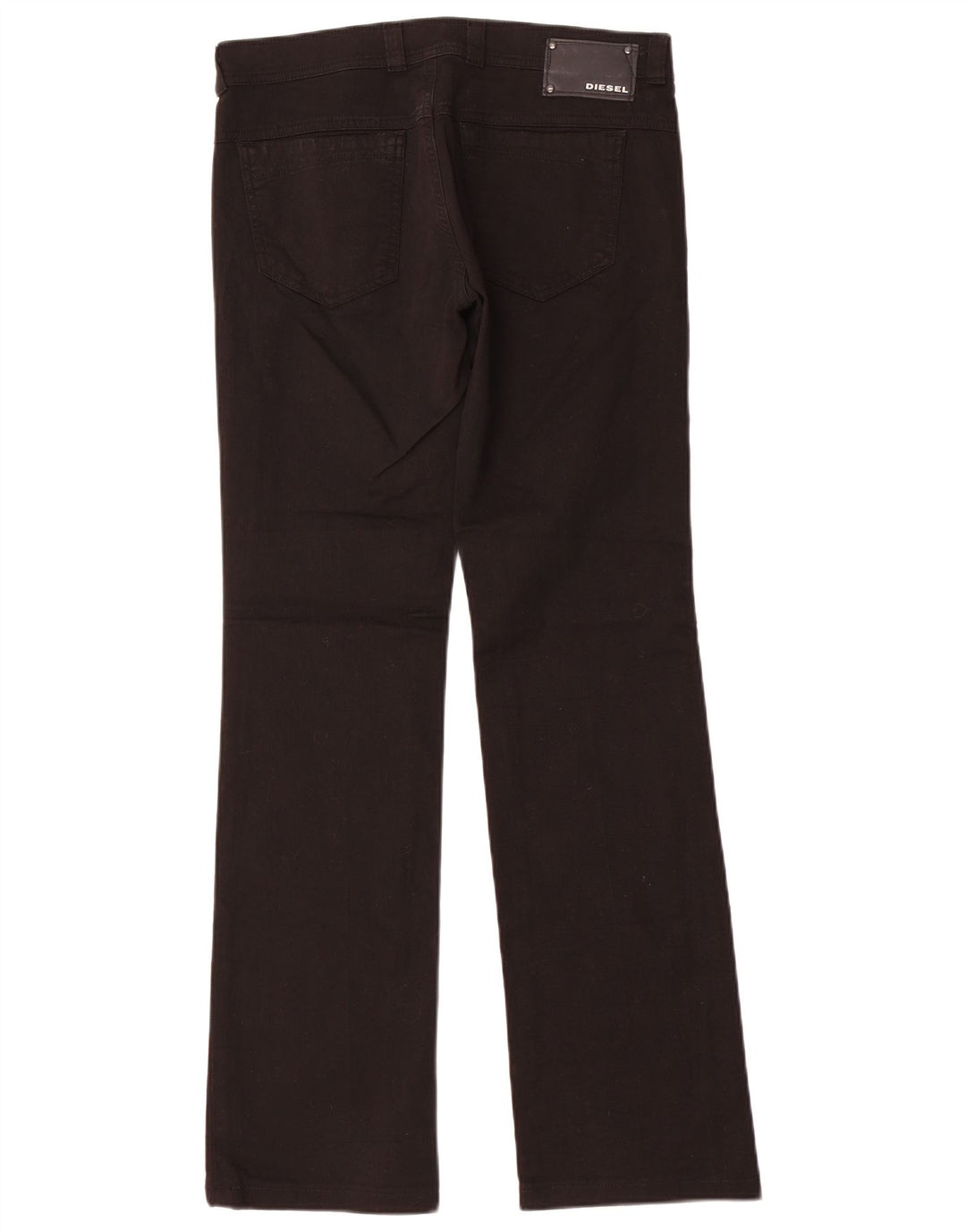 Diesel Vaqueros Rectos Mujer W29 L32 Algodón Negro