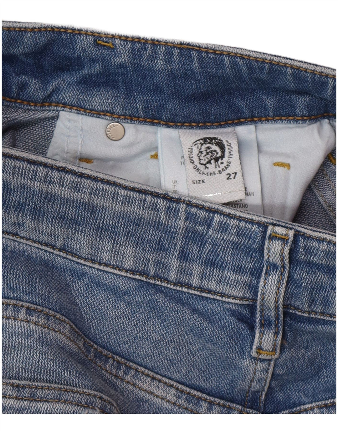 Diesel Jeans Slim Para Hombre W27 L32 Algodón Azul
