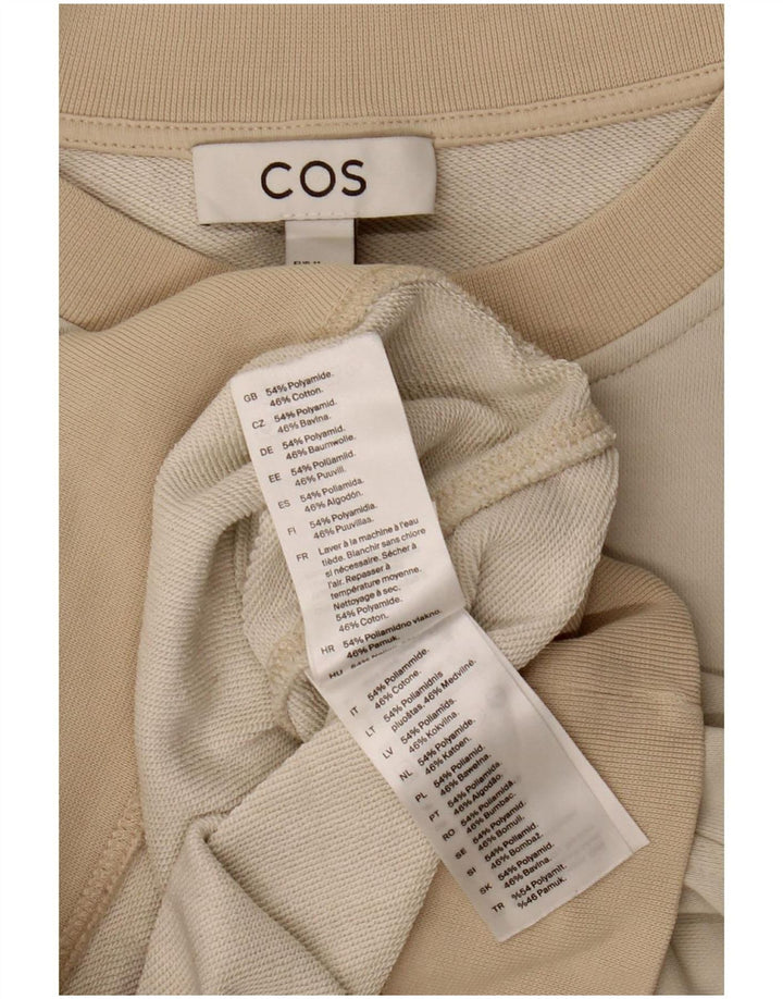 Cos Sudadera para mujer Jumper UK 14 Medio Beige Poliamida