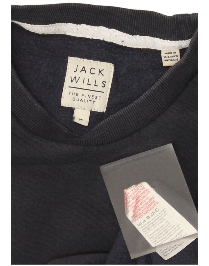 JACK WILLS Sudadera Hombre Jumper Medium Azul Marino Algodón