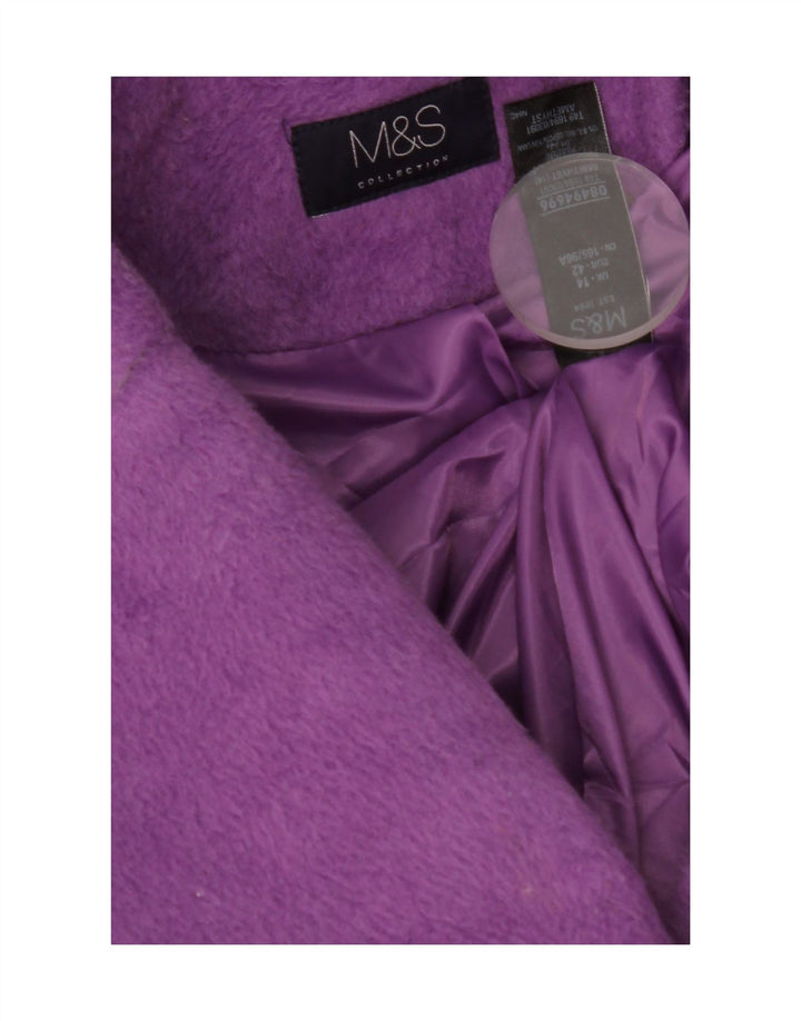 Marks & Spencer Abrigo para mujer UK 44 Poliéster morado grande