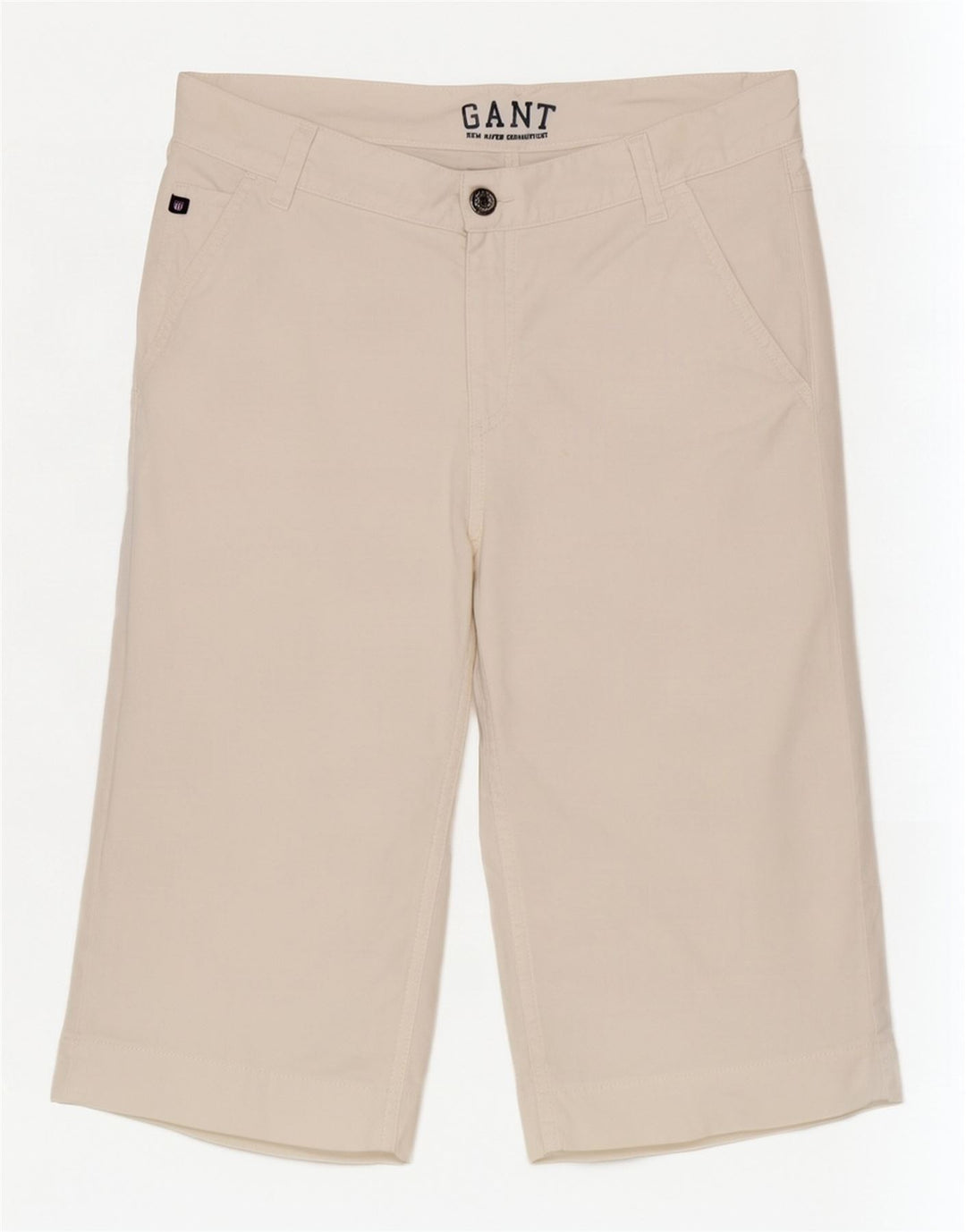 Bermudas Gant Mujer W30 Medium Off White Cotton