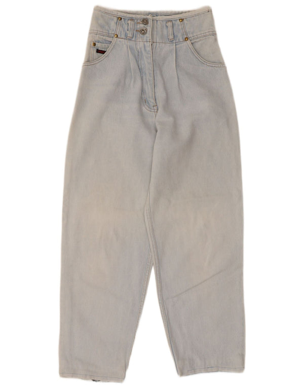 Jinglers Womens High Waist Tapered Jeans EU 38 Medium W28 L26 Blue Cotton