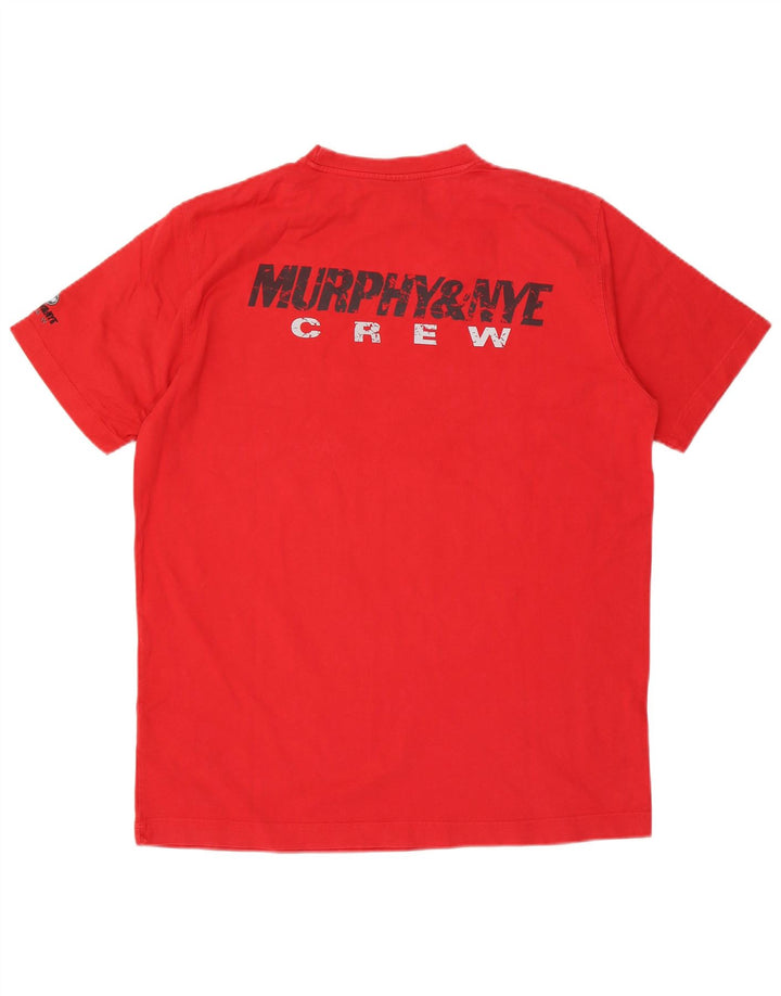 Murphy & Nye Camiseta gráfica para hombre Top 2XL Algodón rojo