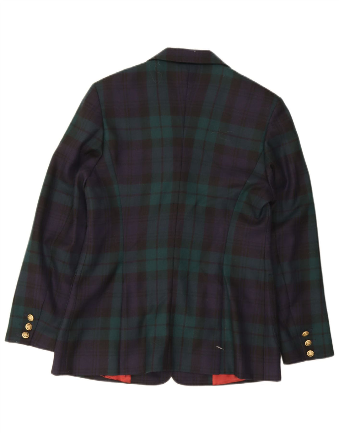 Charles Robertson Chaqueta Blazer de 3 Botones para Mujer UK 44 Grande Azul Marino a Cuadros