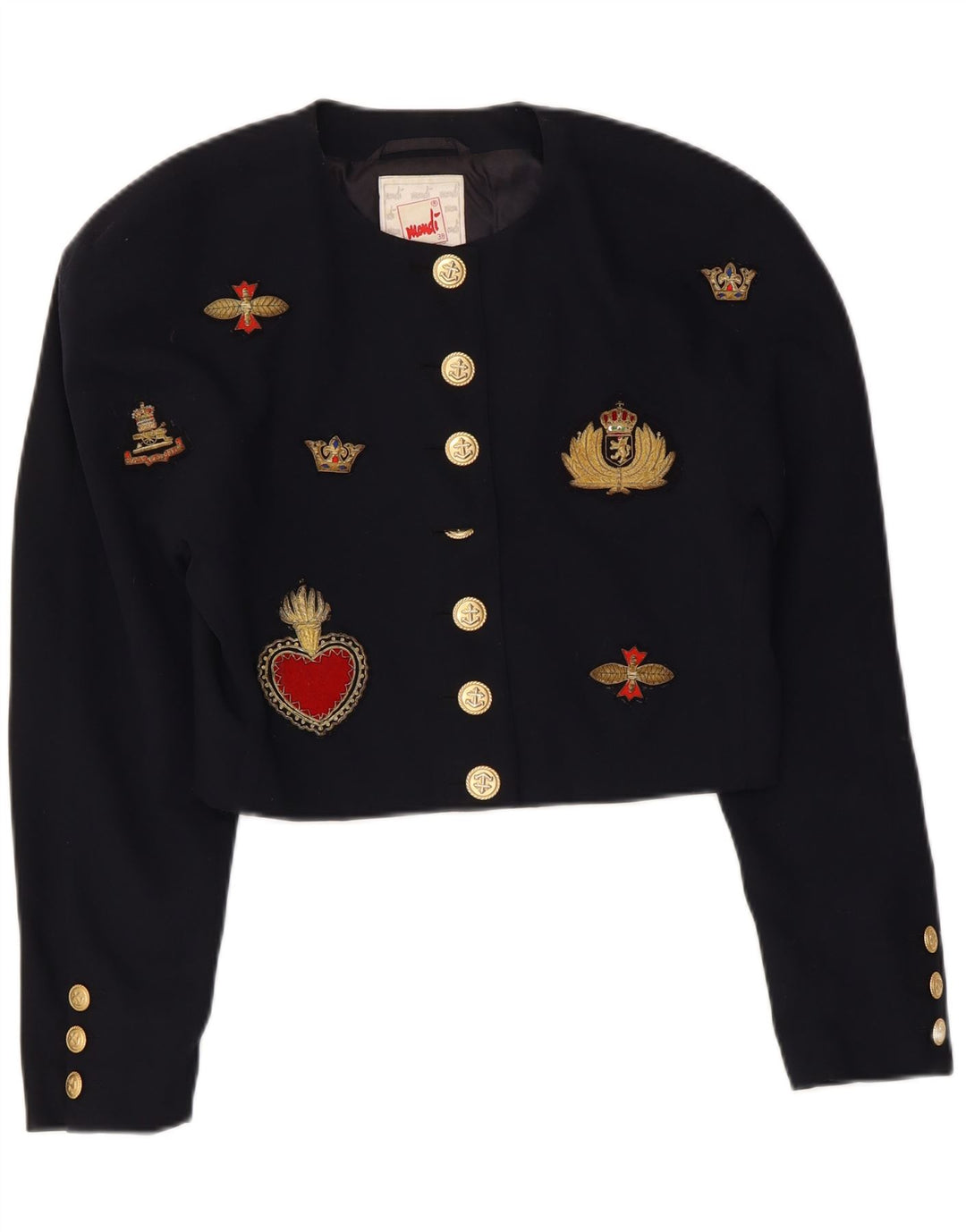 Mondi Chaqueta Bolero Corta Para Mujer EU 38 Azul Marino Mediano