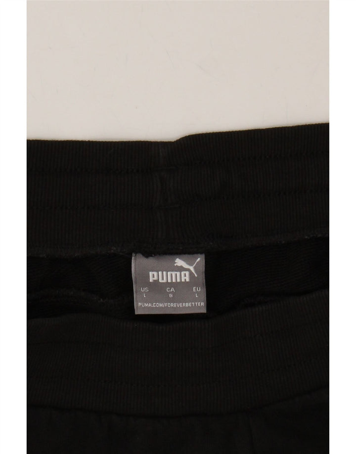 PUMA Mens Sport Shorts Large Black Cotton Vintage Puma and Second-Hand Puma from Messina Hembry 