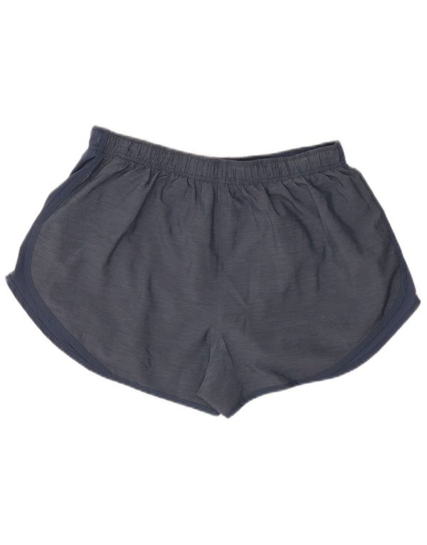 Nike Pantalones cortos deportivos Dri Fit para mujer UK 40 XL Poliéster moteado azul marino