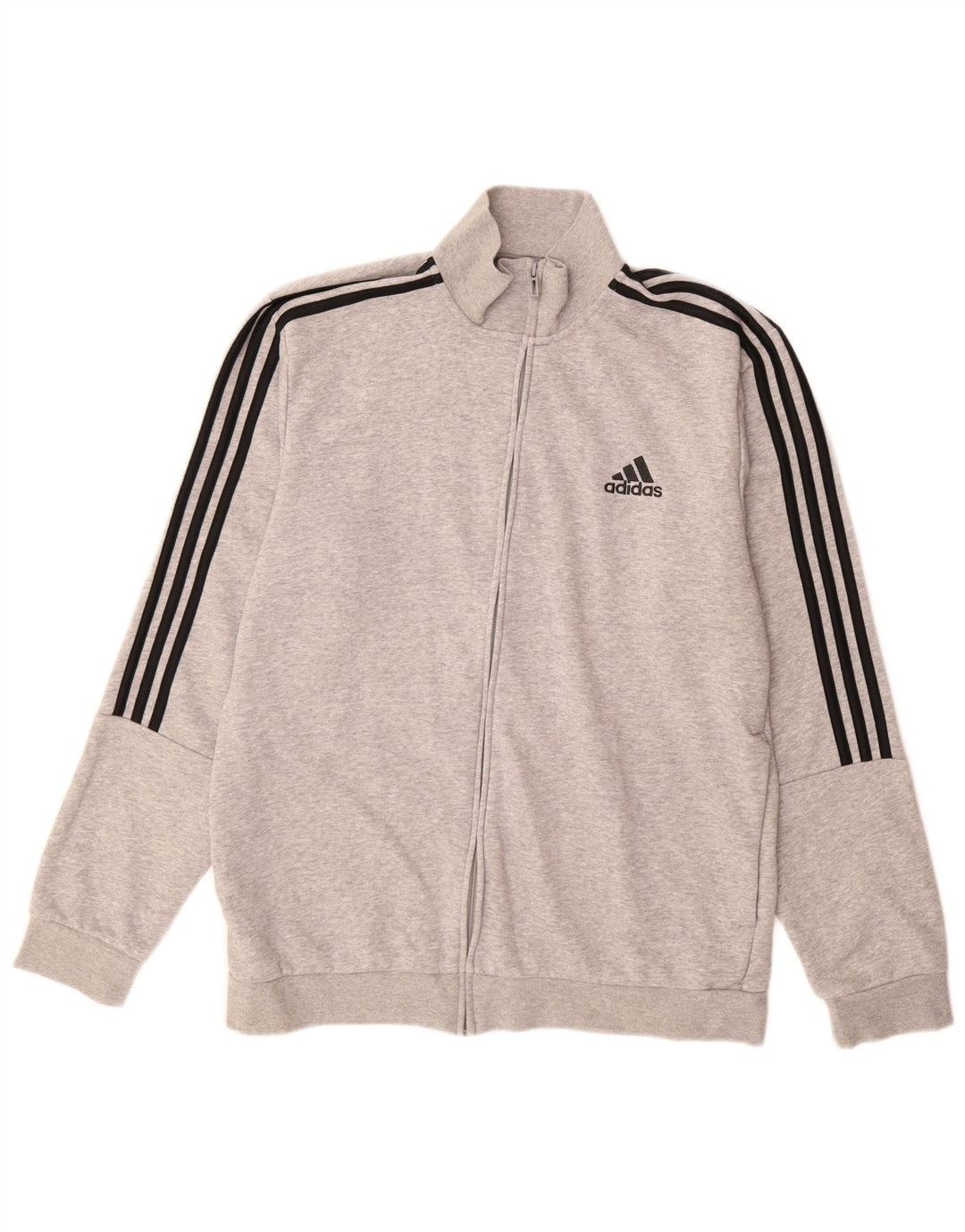 ADIDAS Chaqueta de chándal para hombre UK 44/46 Grande Gris Algodón