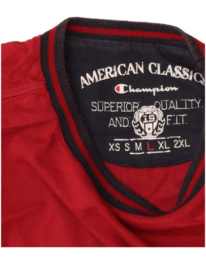 Champion Camiseta para hombre Top Medium Borgoña