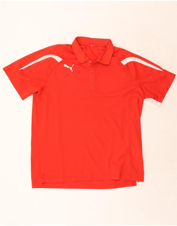 Polo Puma Hombre 2XL Rojo Colorblock