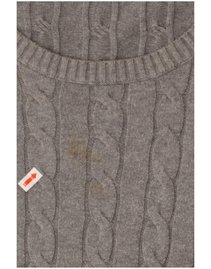 GANT Jersey de cuello redondo para hombre, talla 3XL, algodón gris