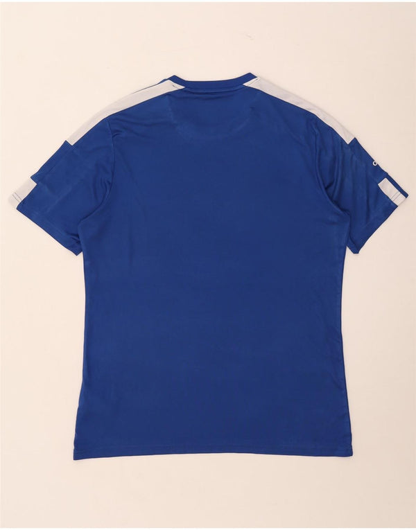 Adidas Hombre Aeroready Graphic Camiseta Top Grande Azul Colorblock Poliéster