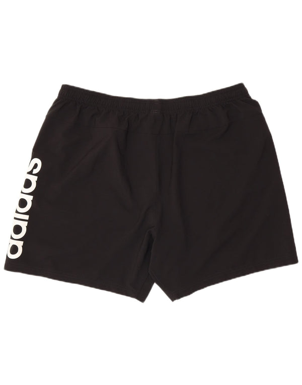 ADIDAS Pantalones cortos deportivos gráficos para hombre 2XL Poliéster negro