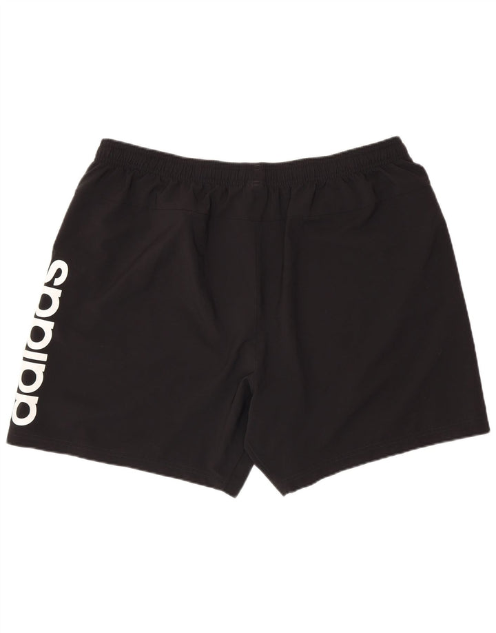ADIDAS Pantalones cortos deportivos gráficos para hombre 2XL Poliéster negro