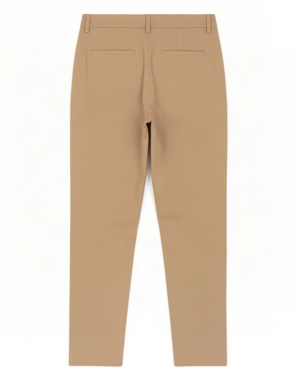Marks & Spencer Pantalones chinos ajustados para mujer UK 10 Small W30 L29 Algodón beige