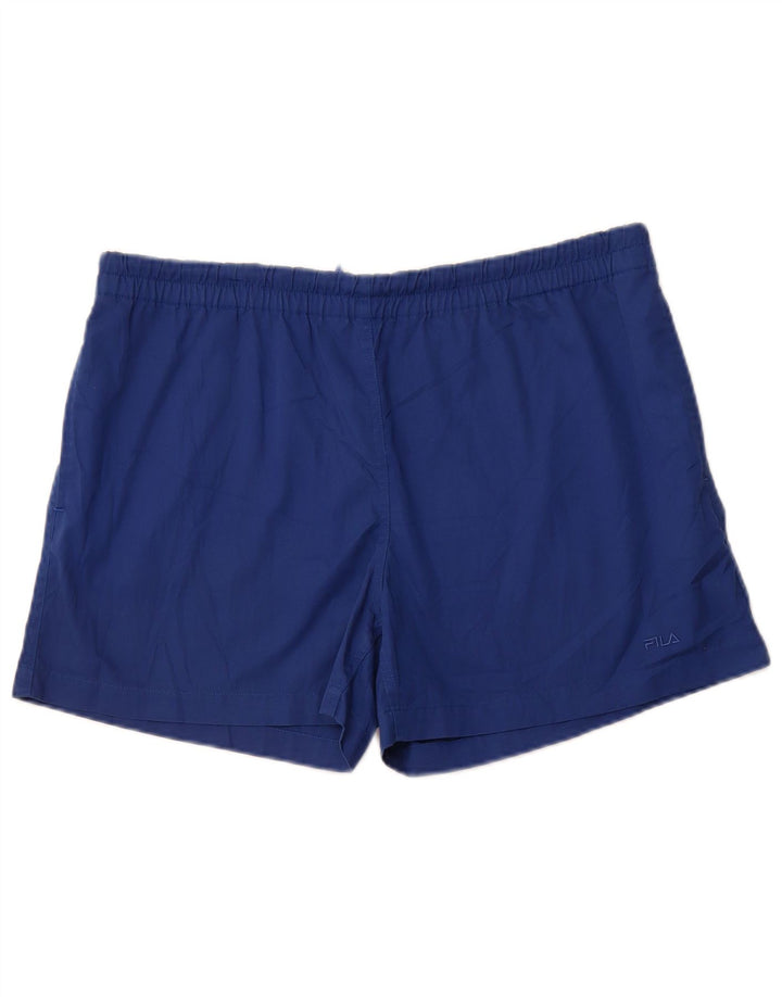 FILA Shorts deportivos para hombre XL Poliéster azul