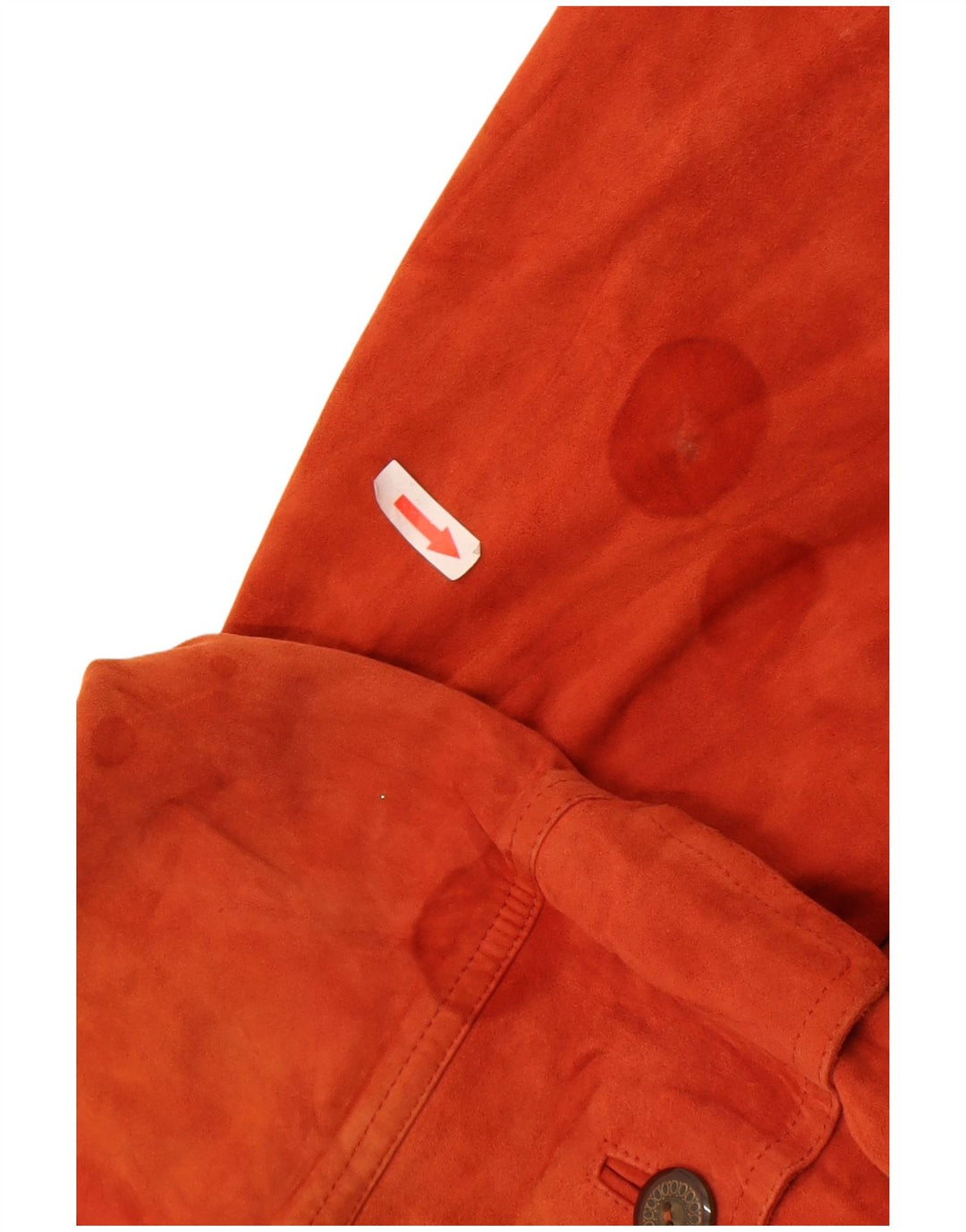 Bottega Chaqueta de ante para mujer Reino Unido 42 Naranja mediano