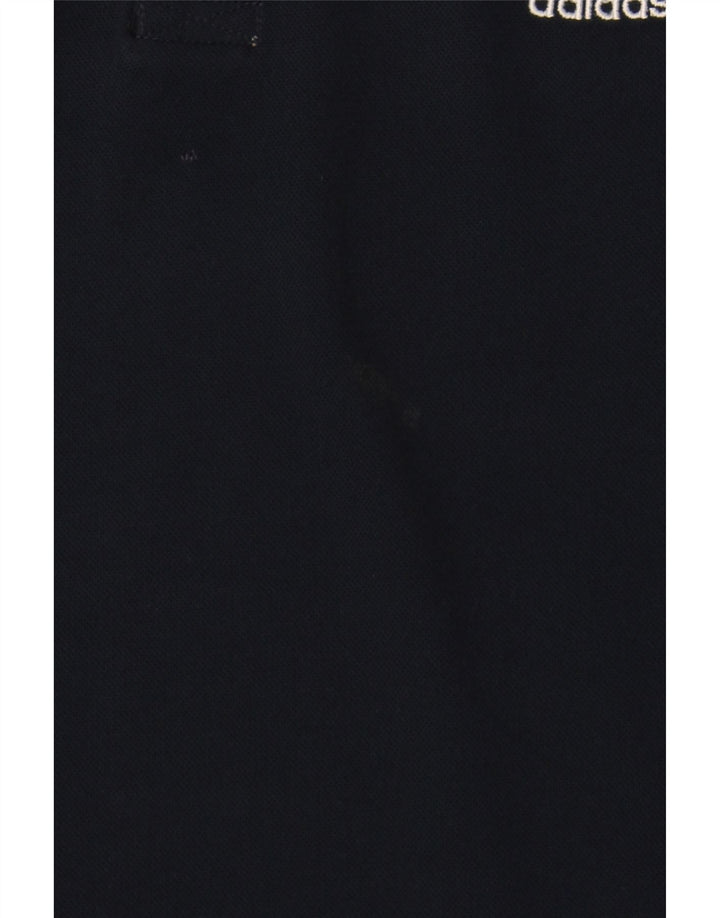 ADIDAS Mens Polo Shirt UK 42/44 Large Navy Blue Polyester