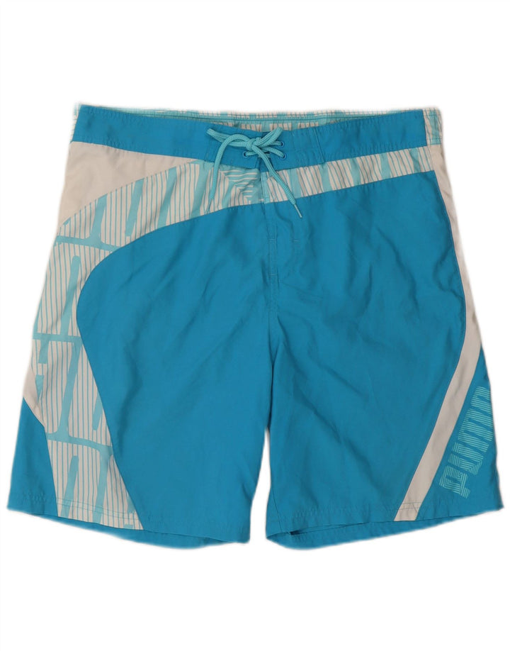 Bañador Puma Hombre Graphic Graphic Azul Medio Colorblock Poliéster
