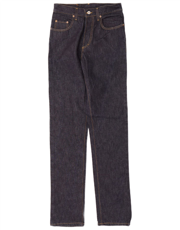 CASUCCI Vaqueros rectos de cintura alta para hombre W28 L32 Algodón azul marino