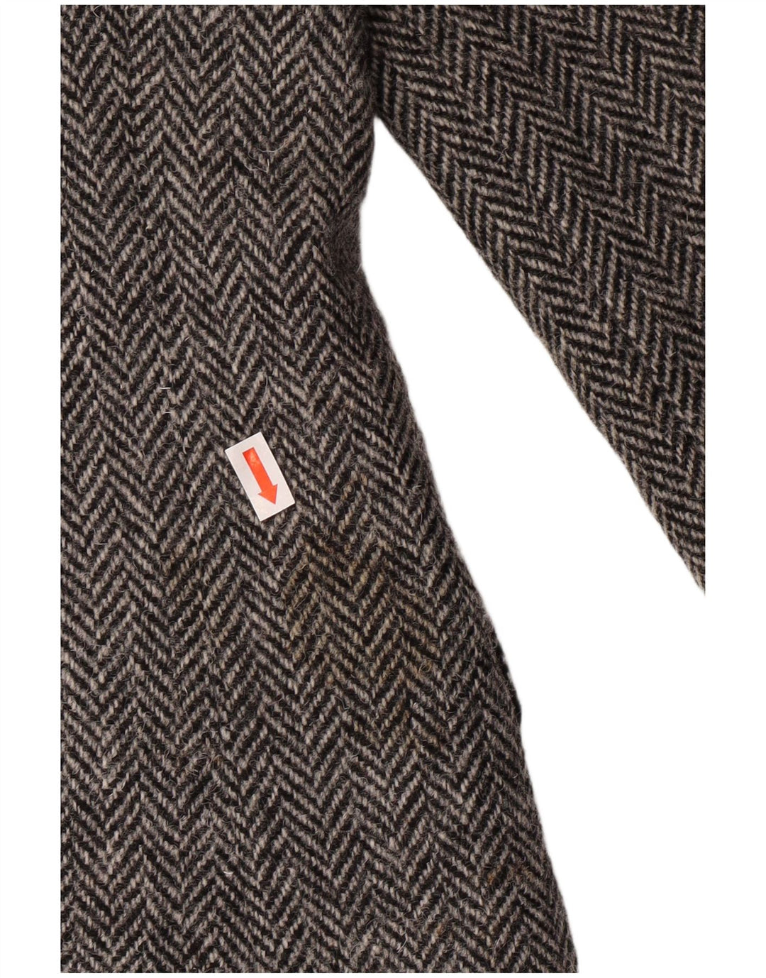 HARRIS TWEED Chaqueta Blazer para Hombre Reino Unido 40 Grande Gris Herringbone Classic