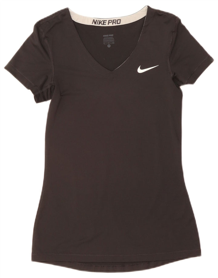 Nike - Camiseta Dri Fit para mujer, talla 8, color negro