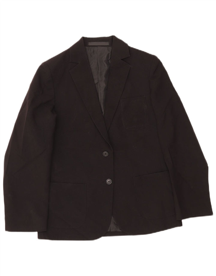 MARKS & SPENCER Chaqueta tipo blazer de 2 botones para niña 12-13 años Poliéster negro