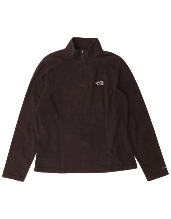 The North Face Jersey de forro polar con cuello y cremallera para mujer UK 46 Grande Poliéster negro