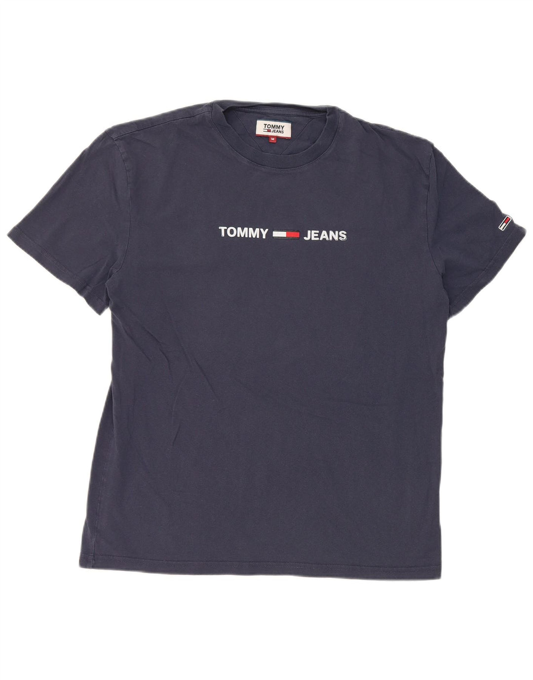 Tommy Hilfiger Hombre Camiseta Gráfica Top Medium Azul Marino