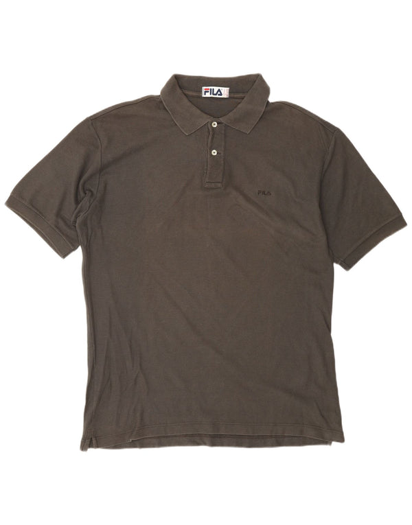 FILA Polo para hombre IT 52 Algodón gris grande