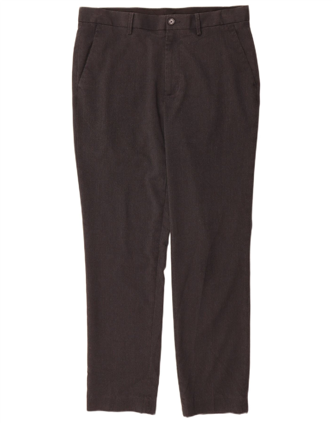 Marks & Spencer Pantalón de traje ajustado para hombre W32 L31 Poliéster gris