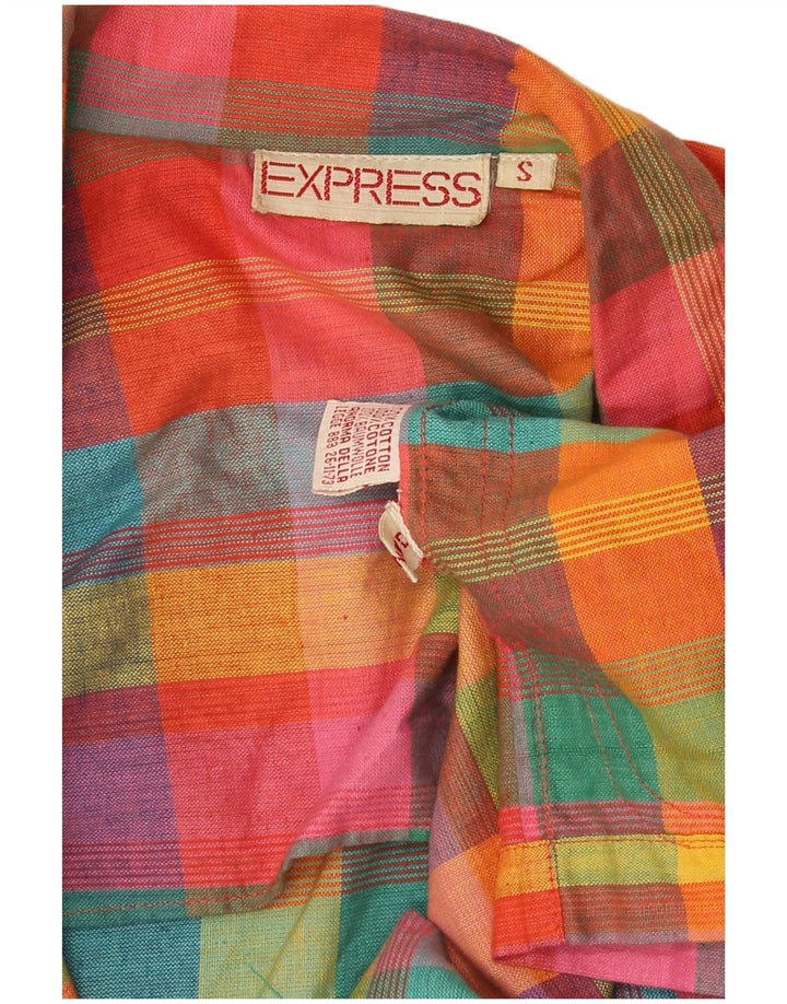 Express Chaqueta tipo blazer de 1 botón para mujer UK 10 Small Multicolor Check