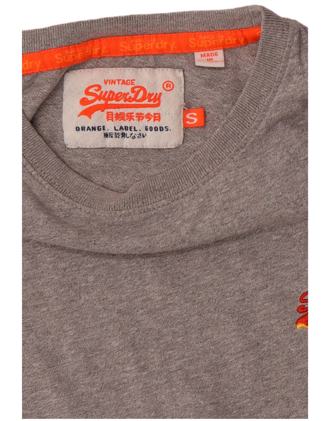 Superdry Camiseta para hombre Top Small Gris