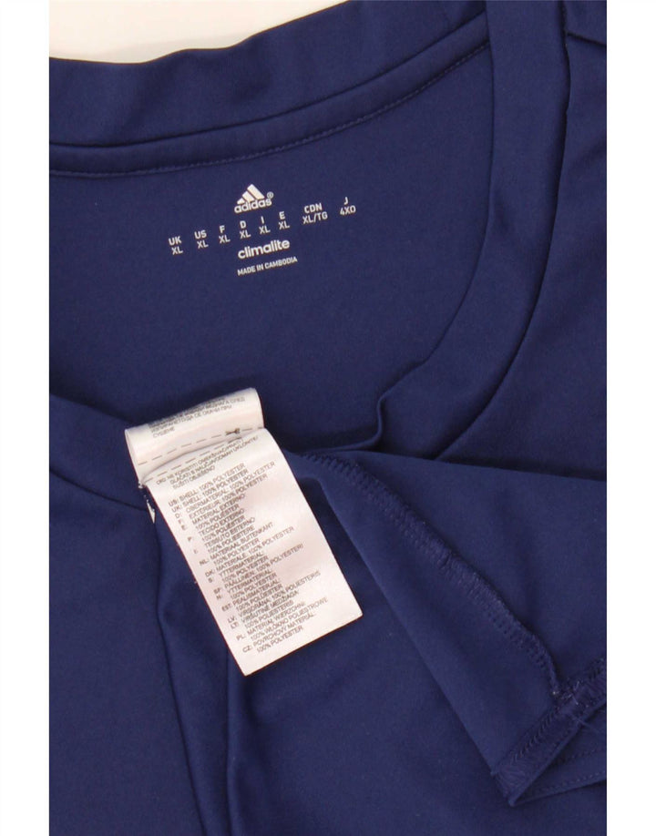 Adidas Hombre Climalite Camiseta Top XL Azul Marino Poliéster