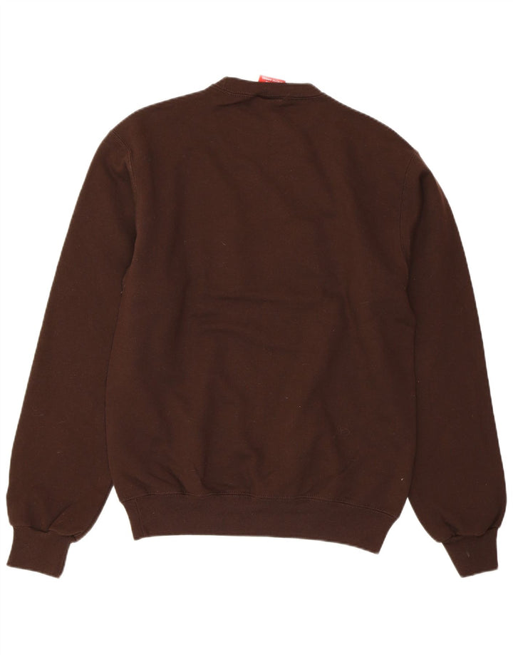 CHAMPION Hombres Universidad de Wyoming Alumni Sudadera Jumper Pequeño Marrón