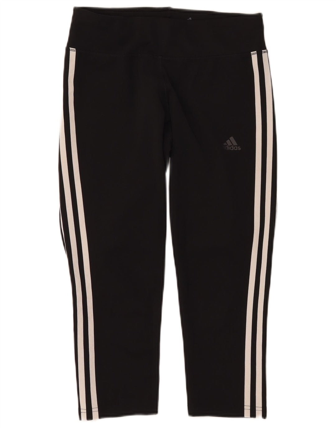 ADIDAS Leggings Capri Climalite para mujer Reino Unido 8/10 Pequeño Poliéster negro