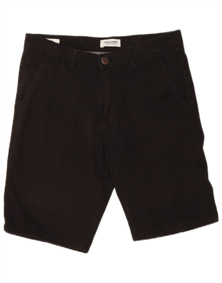 Jack & Jones Pantalones cortos chinos para hombre Small W29 Algodón negro