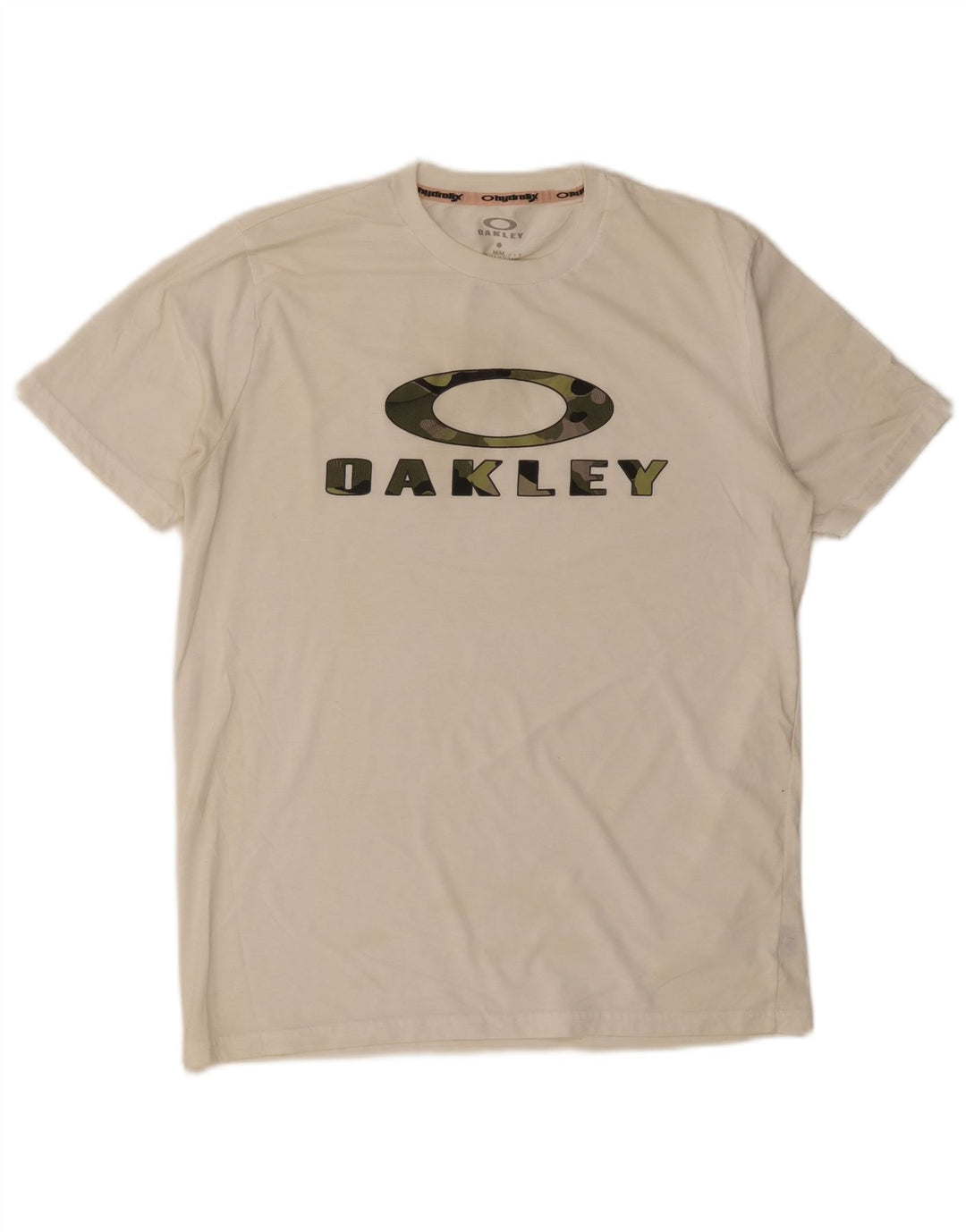 Oakley Hombre Regular Fit Graphic Camiseta Top Mediano Blanco