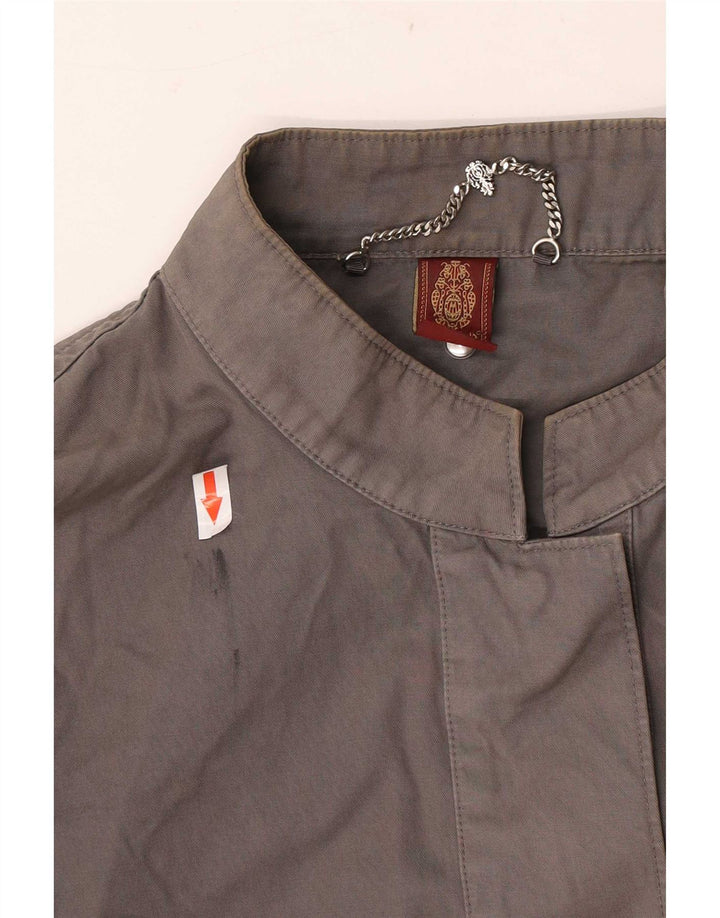 Chaqueta Bomber Corta Mujer Dondup IT 44 Algodón Gris Medio