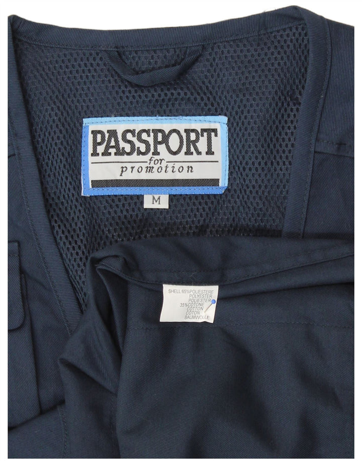 Passport Chaleco utilitario para hombre UK 38 Medium Azul marino Poliéster